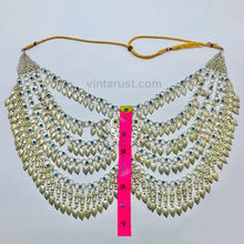Load image into Gallery viewer, Afghani Tribal Silver Kuchi Multilayers Bib Necklace
