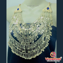 Load image into Gallery viewer, Tribal Silver Kuchi Multilayers Bells Necklace
