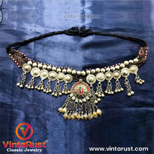 Load image into Gallery viewer, Tribal Turkman Pendant Necklace With Buttons and Bells
