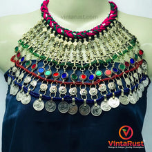 Load image into Gallery viewer, Tribal Vintage Multicolor Choker Necklace

