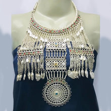 Load image into Gallery viewer, Boho-Chic Vintage Tribal Oversized Choker Necklace
