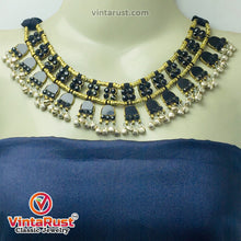 Load image into Gallery viewer, Turkman Handmade Tribal Choker With Glass Stones
