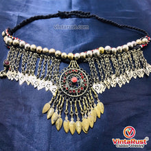 Load image into Gallery viewer, Turkman Necklace With Long Dangling Tassels
