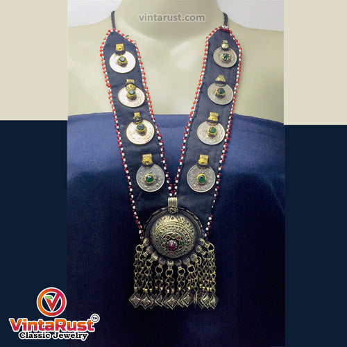 Turkmen Big Pendant Style Necklace