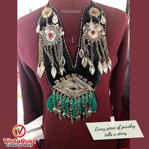 Turkmen Big Pendant Style Necklace