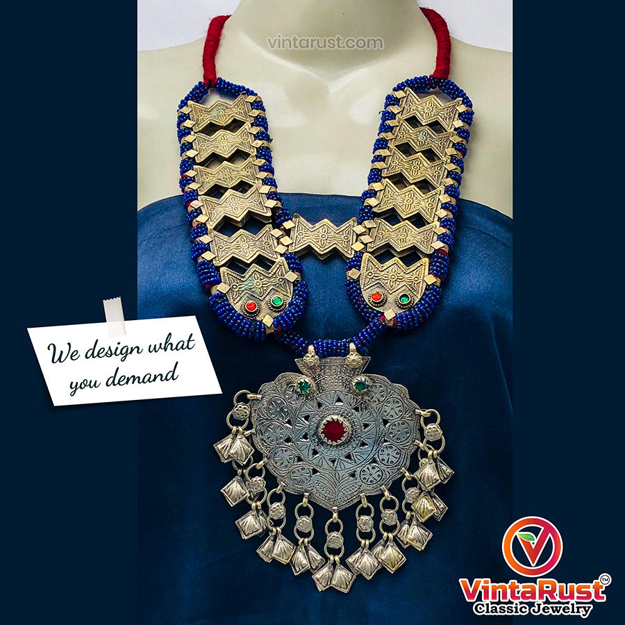 Turkmen Vintage Massive Pendant Necklace