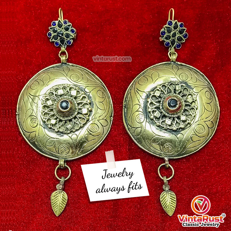 Turkmen Vintage Massive Dangle Earrings