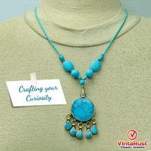 Load image into Gallery viewer, Turquoise Beaded Boho Necklace
