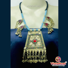 Load image into Gallery viewer, Turquoise Beaded Chain Pendant Necklace
