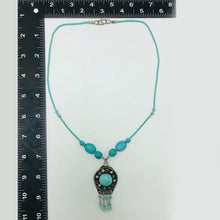 Load image into Gallery viewer, Turquoise Beaded Light Weight Necklace
