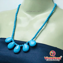 Load image into Gallery viewer, Turquoise Beaded Statement Choker Necklace

