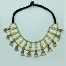 Load image into Gallery viewer, Unique Stylish Golden Tone Tribal Choker Necklace

