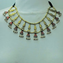 Load image into Gallery viewer, Unique Stylish Golden Tone Tribal Choker Necklace
