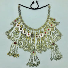 Load image into Gallery viewer, Vintage Tribal Necklace Embellished with Fish Motifs
