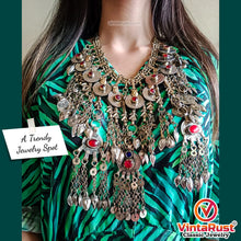 Load image into Gallery viewer, Vintage Tribal Necklace Embellished with Fish Motifs
