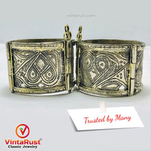 Load image into Gallery viewer, Vintage Afghan Tribal Cuff Bracelet, Statement Boho Cuff
