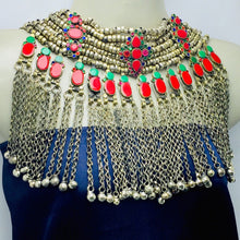 Load image into Gallery viewer, Vintage Rustic Bohemian Kuchi Choker Necklace With Bells
