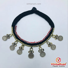 Load image into Gallery viewer, Vintage Statement Choker Necklace With Dangling Coins
