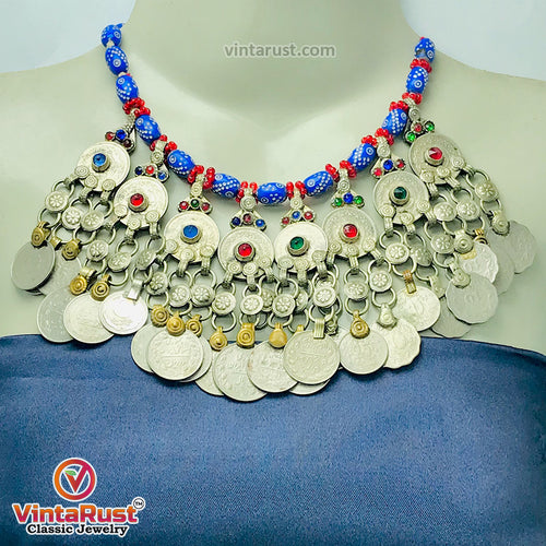 Vintage Massive Coins Choker Necklace