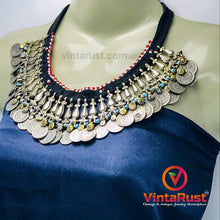 Load image into Gallery viewer, Afghan Choker Necklace With Beads and Coins
