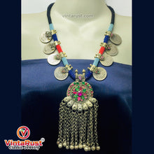 Load image into Gallery viewer, Vintage Coins Necklace With Dangling Pendant
