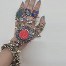 Load image into Gallery viewer, Vintage Handmade Bracelet With Rings, Link and Chain Bracelet
