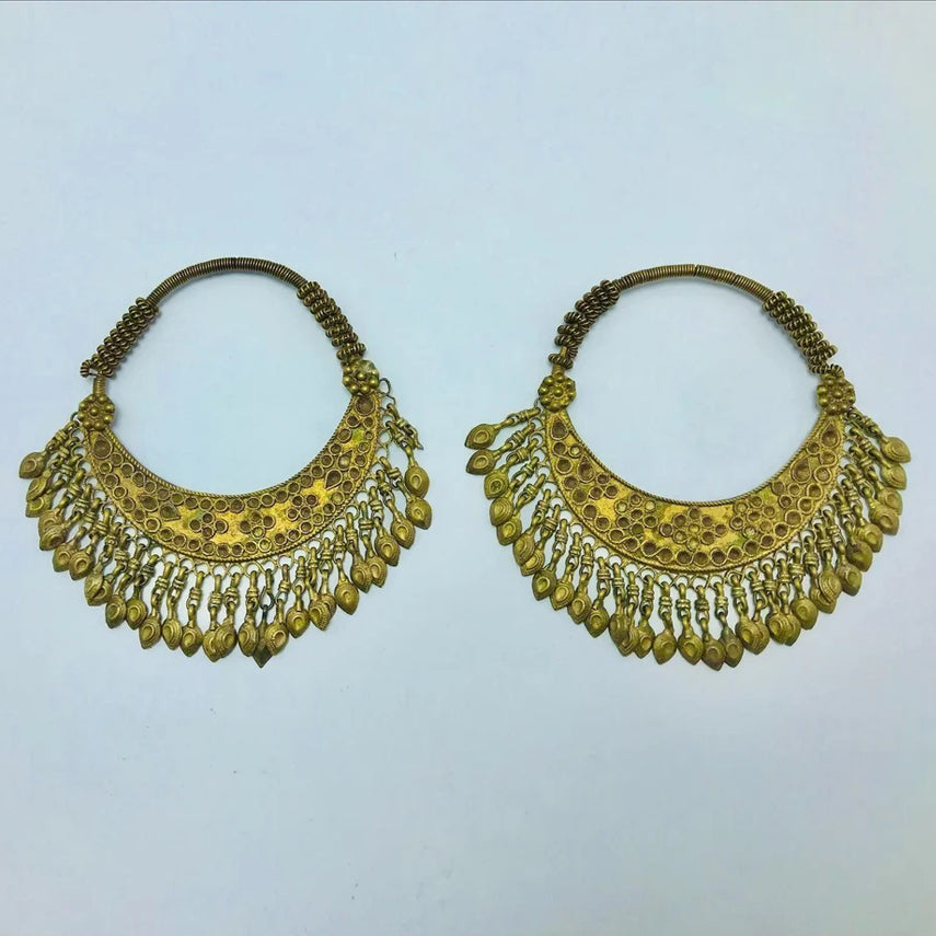 Handmade Earring  with Golden Chaandbaliyaan