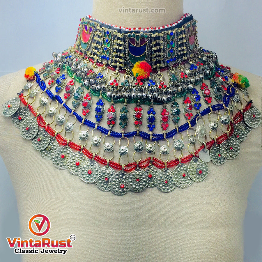 Vintage Massive Afghan Choker Necklace