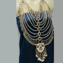Load image into Gallery viewer, Vintage Multilayers Bib Necklace With Dangling Big Pendant
