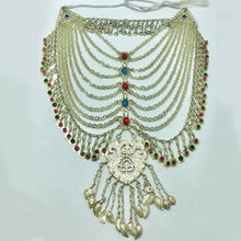 Load image into Gallery viewer, Vintage Multilayers Bib Necklace With Dangling Big Pendant
