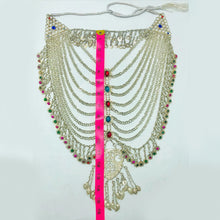 Load image into Gallery viewer, Vintage Multilayers Bib Necklace With Dangling Big Pendant
