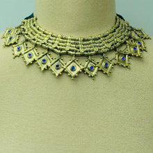 Load image into Gallery viewer, Tribal Vintage Multilayers Choker Necklace With Glass Stones
