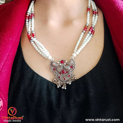 Pearls Beaded Chain Jewelry Set
