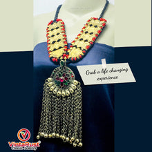 Load image into Gallery viewer, Vintage Turkmen Long Bells Pendant Necklace
