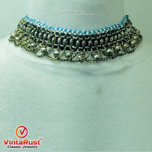 Load image into Gallery viewer, Vintage Silver Bells Choker Necklace

