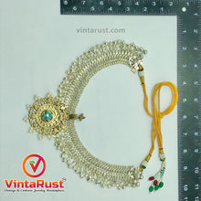 Load image into Gallery viewer, Vintage Silver Kuchi Bells Necklace With Golden Pendant
