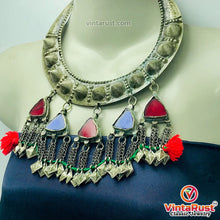 Load image into Gallery viewer, Handmade Vintage Torque Choker With Dangling Pendants
