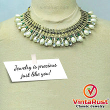 Load image into Gallery viewer, Vintage Tribal Choker and Necklace Jewelry Set
