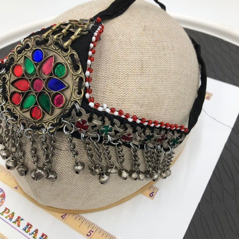 Vintage Tribal Matha Patti Multicolor Head Wear – Vintarust display picture 1