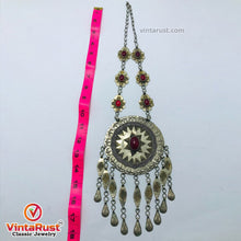 Load image into Gallery viewer, Vintage Turkmen Round Massive Pendant Necklace
