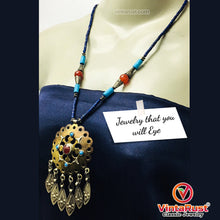 Load image into Gallery viewer, Vintage Turkmen Style Beaded Pendant Necklace
