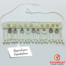 Load image into Gallery viewer, White Statement Beaded Choker Necklace
