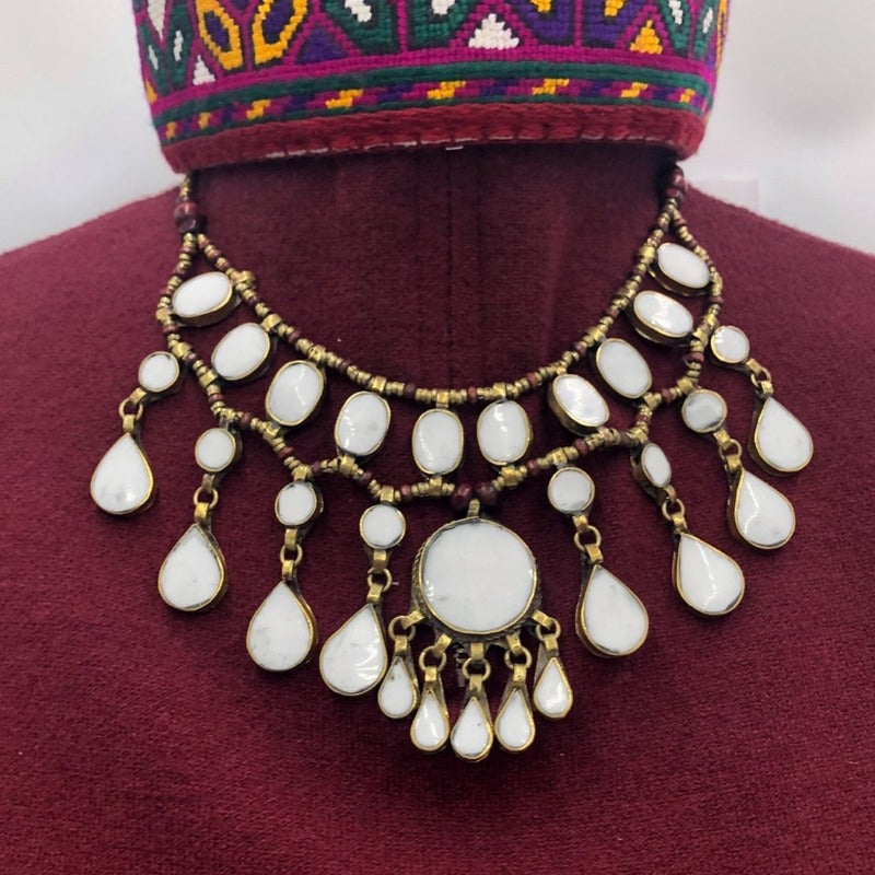 Multilayers White Stone Necklace