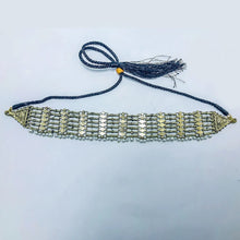 Load image into Gallery viewer, Woven Pearl Handmade Afghan Choker Necklace
