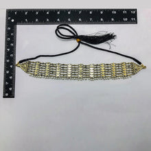 Load image into Gallery viewer, Woven Pearl Handmade Afghan Choker Necklace
