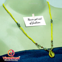 Load image into Gallery viewer, Yellow Delight Beaded Chain Necklace
